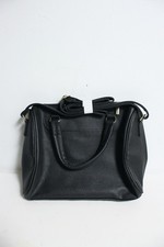 Nathalie Andersen Womens Faux Letaher Hand Bag - black - NEW - (ba87)