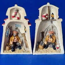 fishermen, lighthouse - resin