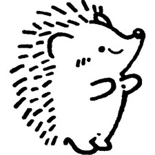 'Cute Hedgehog Standing'
