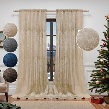 2 Panels Crushed Velvet