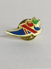 Olympic Torch. Flame. Metal. Enamel. Lapel Pin Badge. Athletics Games Gift
