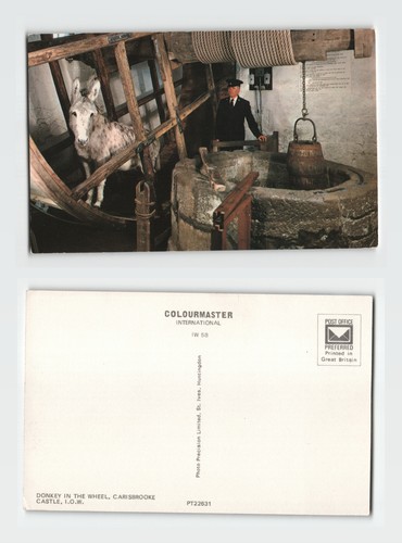Postcard donkey the wheel - postcard,