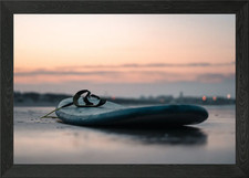 Surfboard alone framed - framed, wall