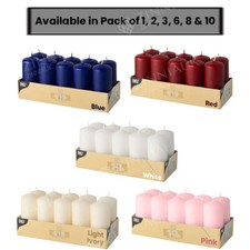Pillar Candles for All Occasions, Multiple Colors & Packs of 1, 2, 3, 6, 8 & 10