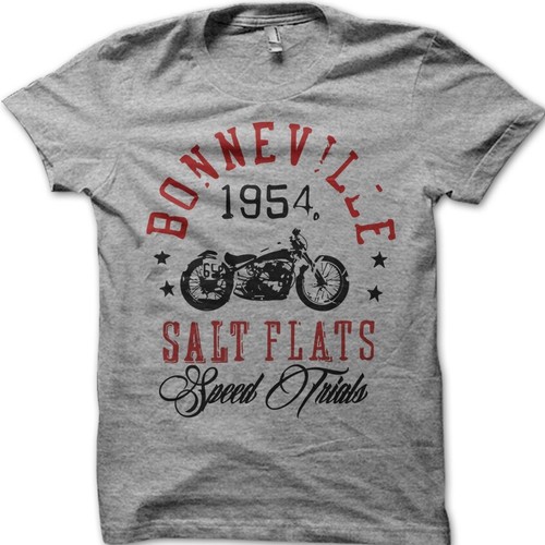 Vintage biker salt flats - biker,