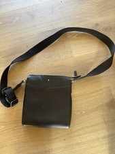 Genuine mont blanc man bag Leather