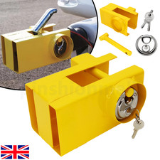 Heavy Duty Tow Hitch Lock & 2 Keys for Caravan Trailer Security Lock Universal