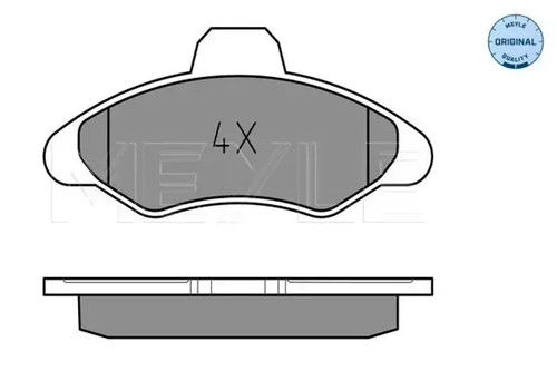 Brake pads front axle 025 - brake,