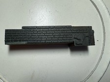 Vintage Letterpress Printing Block Cross Stick Boomerang  Print Wooden