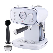 Cooks Professional Retro Barista Coffee Machine Maker 15 Bar 1150W Espresso V2