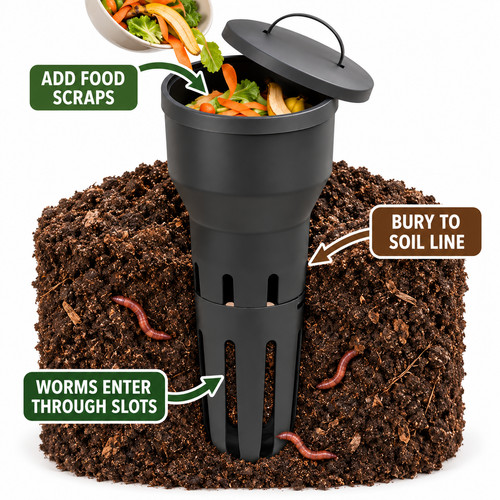 10l ground worm farm - 10l,