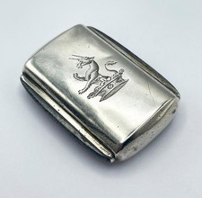 RARE SILVER TINDER BOX VESTA