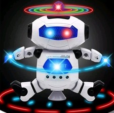 Smart Space Stunt Spin Dancing Robot Electronic Walking Music Light Toy