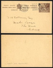 1924 1 1/2d Wembley Post Card