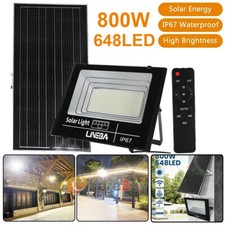 800W 648 LED Solar Dusk to