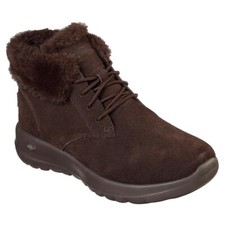 Skechers On The Go Joy Bundle Up Womens UK 2 Brown Chugga Boots