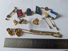 Rotary International Pins Badges Clips & Chain Collection