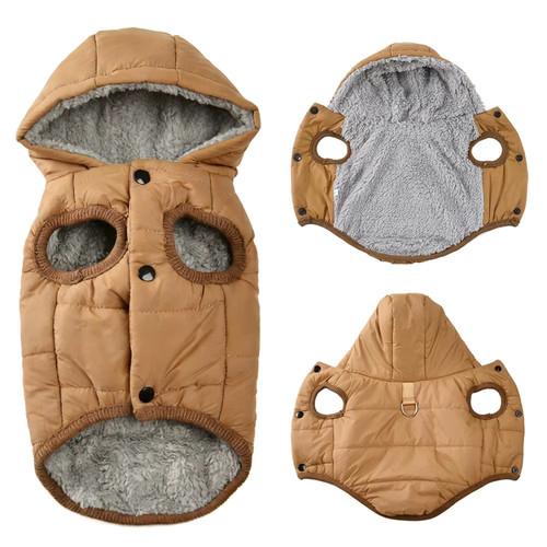 Warm fleece dog coat - warm,