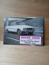 Rover 3500 and The Dunlop Denovo Sport Failsafe Tyre Classic Car Sales Brochure