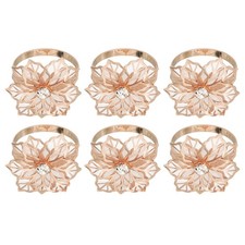 12Pcs Napkin Rings, Flower