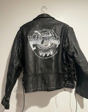 Lynyrd Skynyrd 1991 Road crew Leather Jacket Size Large Rare 90s 80s Rock 