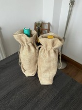 Jute Wine Bottle Bag pack of 2