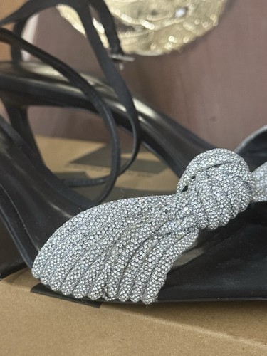 Zara crystal kitten mules - zara,