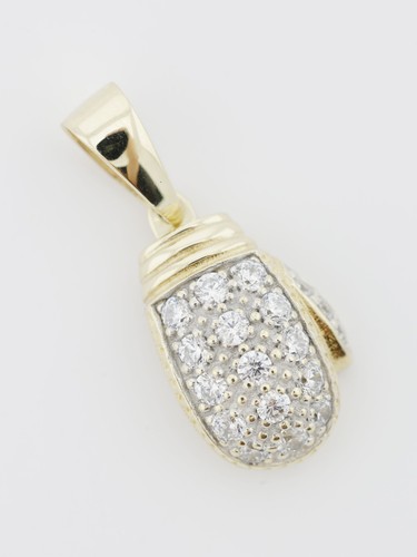Gold boxing glove - glove, pendant