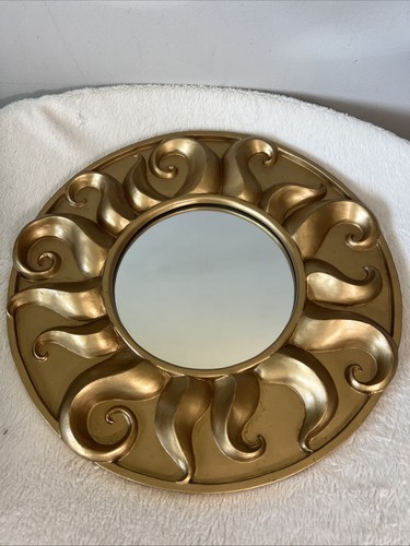 Vintage gold sunburst - vintage, wall