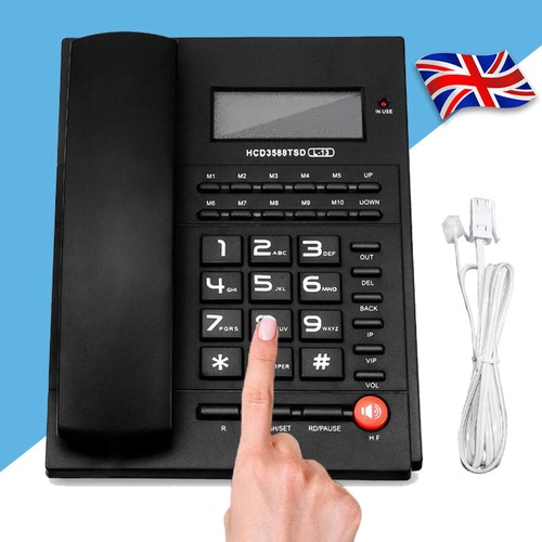 Loud desktop corded telephone - desktop,