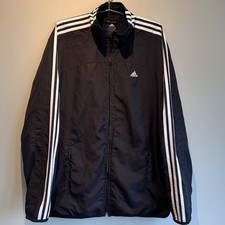 Adidas Clima365 Full Zip Windbreaker Jacket Coat Black Size L Sportswear