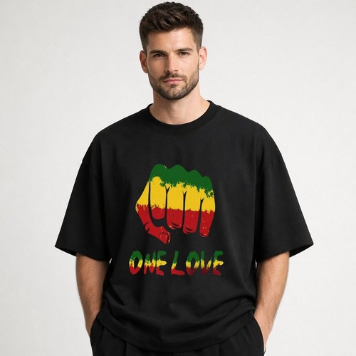 Rasta fist one love - one, t-shirt