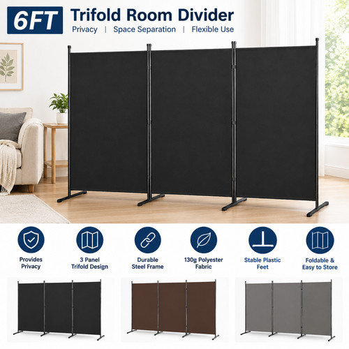6ft panel room divider - room,