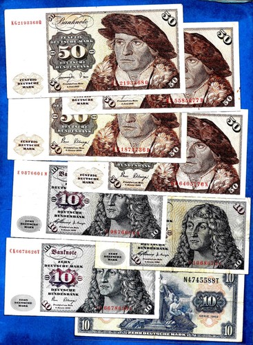 Rare federal germany banknotes - rare,