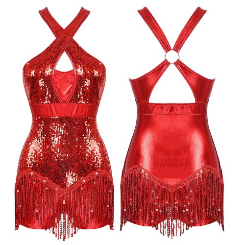 Women sequins jazz leotard - women,