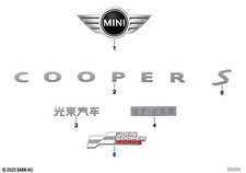 MINI Genuine Badge JCW Black