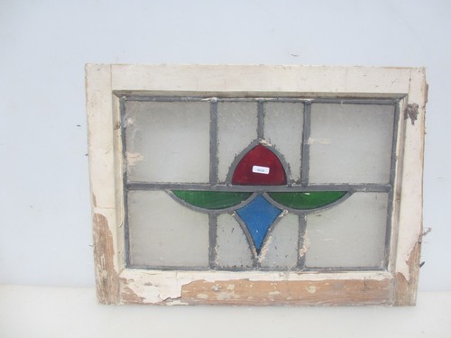 Antique stained glass window - glass,