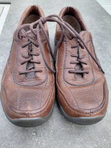 Clarks brown leather lace - clarks, up