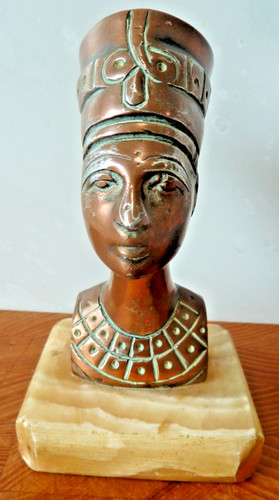 Vintage nefertiti bust - vintage, on