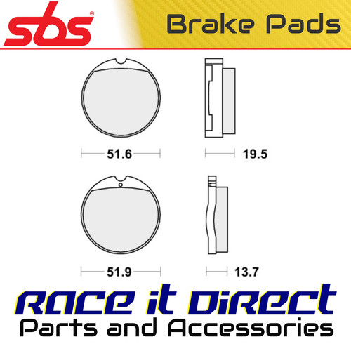 Brake pads for - pads, 750