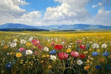 Wild Flower Meadow Canvas