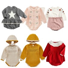 Baby Girls Rompers Long Sleeve