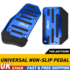Blue alloy automatic car pedal - automatic,