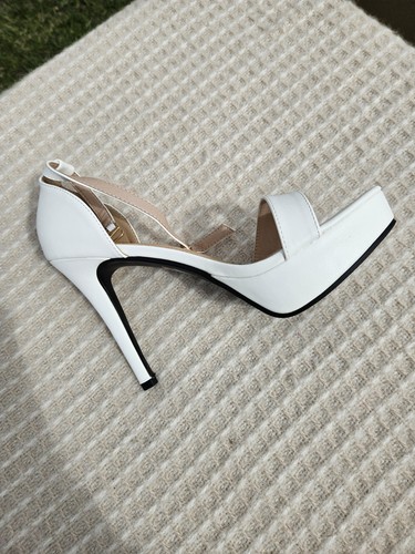 White wedding shoes - white, size