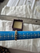 9ct Gold cognac  Diamond Eternity Ring Size m