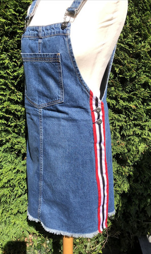 Vtg short skirt bib - h&m,