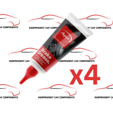 4x Apec Brake Grease Lubricant Pads Car System 75ml Copper Free