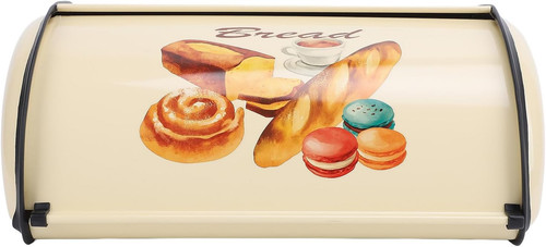 Cream bread box - cream, for
