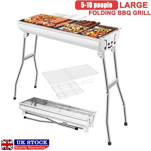 Folding bbq charcoal barbecue - charcoal,