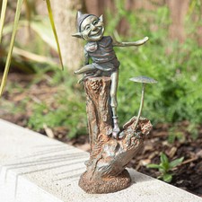 Bronze effect elf mushroom - &,